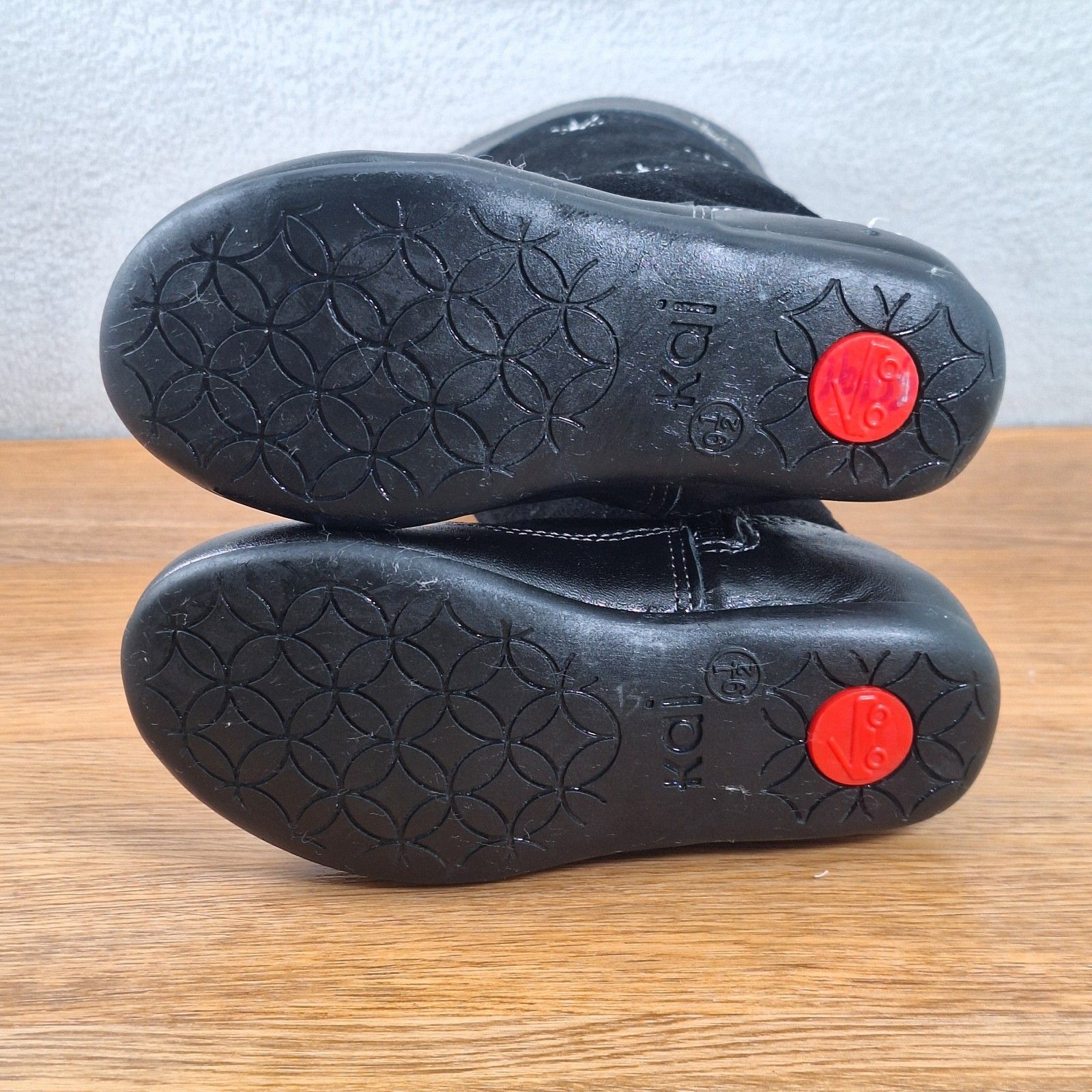 See Kai Run Alyssa Toddler Girls 9.5 Tall Riding Boots Black Snowflake — image 7 of 8